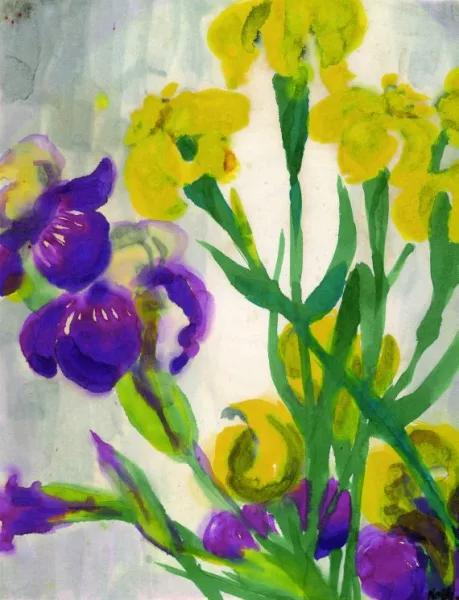 Emil Nolde — Gelbe und blaue Iris