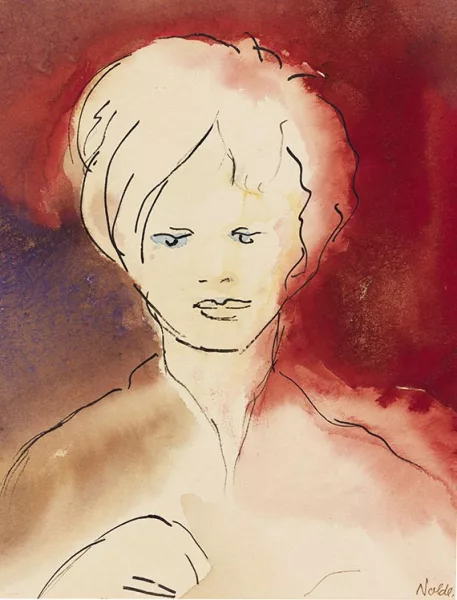 Emil Nolde — Mädchen mit blauen Augen