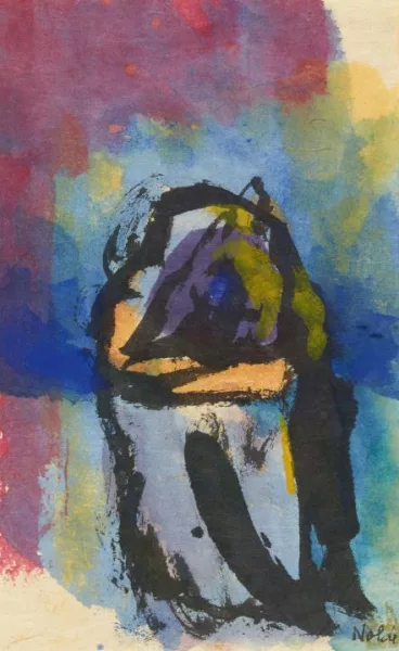 Emil Nolde — Trauernde (Theaterszene)