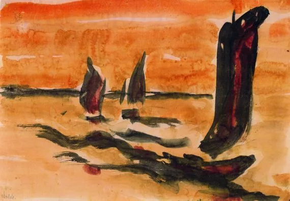 Emil Nolde — Drei Dschunken