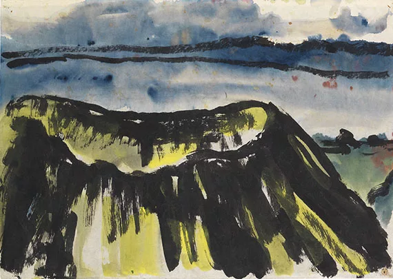 Emil Nolde — Landschaft mit dem Krater eines Vulkans
