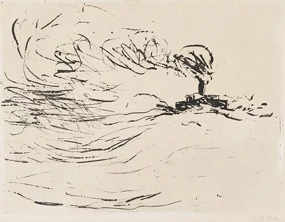 Emil Nolde — Dampfer (Groß hell)
