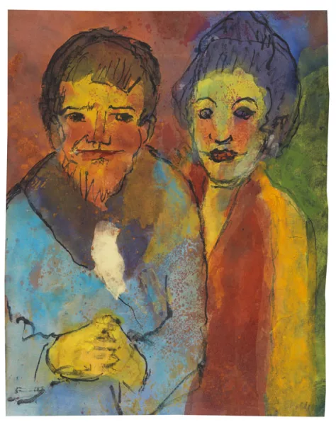 Emil Nolde — Bärtiger Mann und Frau