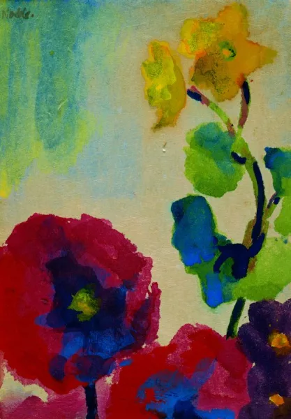 Emil Nolde — Roter Mohn und gelbe Blüten