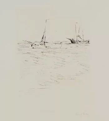 Emil Nolde — Schiffe bei Alsen