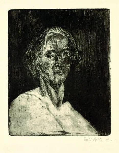 Emil Nolde — Frauenkopf