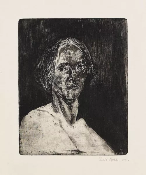 Emil Nolde — Frauenkopf