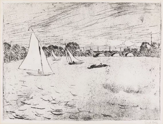 Emil Nolde — Hamburg, Alsterbassin