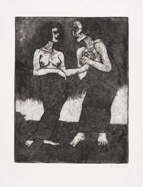 Emil Nolde — Mann und Mädchen