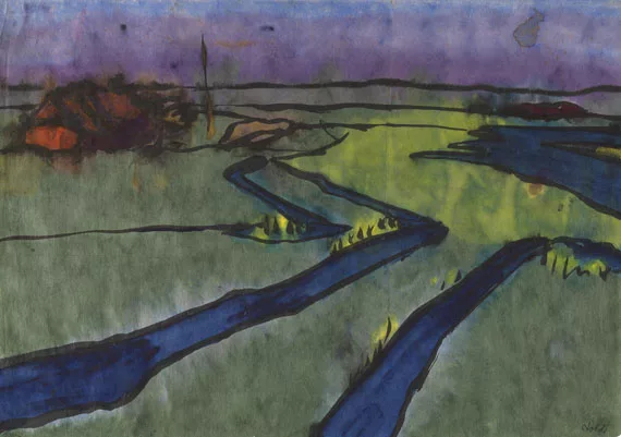 Emil Nolde — Marschlandschaft (Wiedau-Niederung um Utenwarf)
