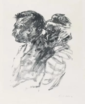 Emil Nolde — Mann und Frau, Profil
