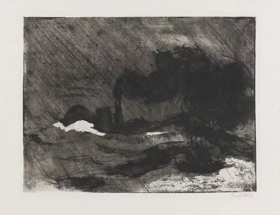 Emil Nolde — Dampfer, (Gross, Dunkel)
