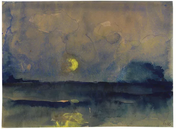 Emil Nolde — Halbmond über dem Meer