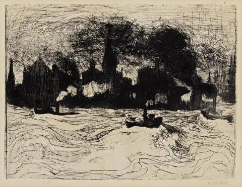 Emil Nolde — Hamburg, Binnenhafen