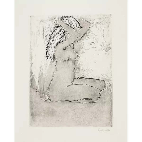 Emil Nolde — Kniendes Mädchen