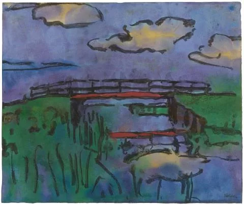 Emil Nolde — Wolken über der Marsch