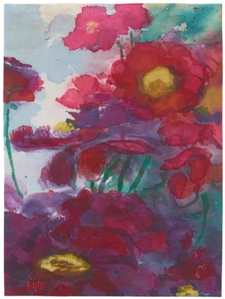 Emil Nolde — Rote Päonien (Sommerblumen)