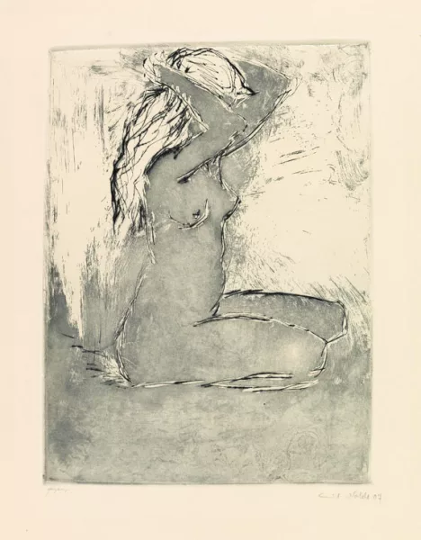 Emil Nolde — Kniendes Mädchen