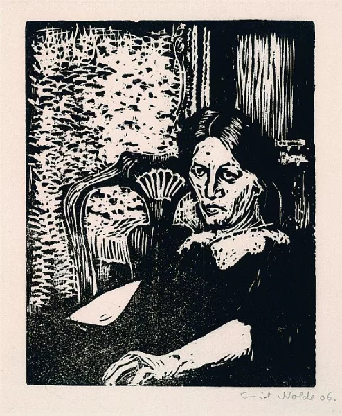 Emil Nolde — Sitzende Frau (Fru F.)