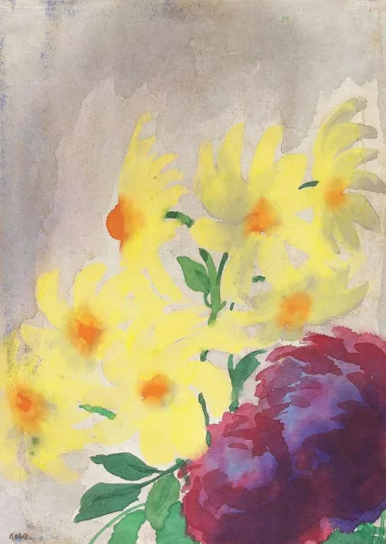Emil Nolde — Rote und gelbe Blüten