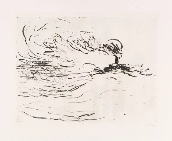 Emil Nolde — Dampfer (gr. hell)