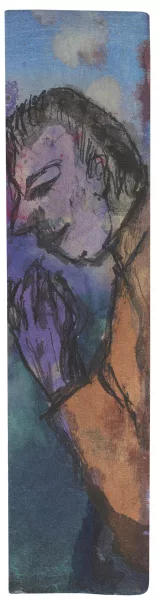 Emil Nolde — Buchlesezeichen um 1940 und 1 Beigabe.