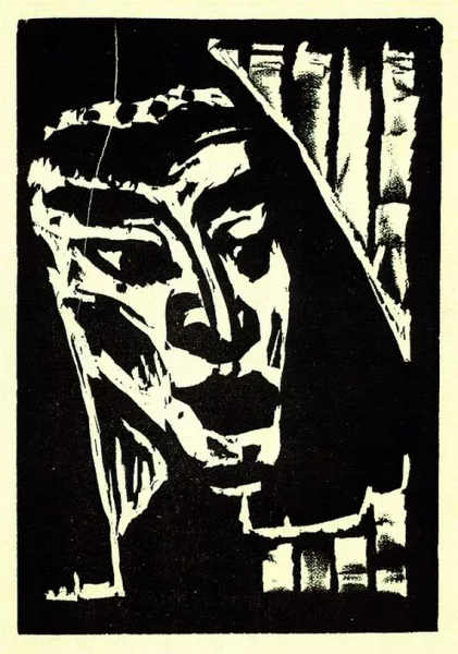 Emil Nolde — 3 Bll.: Ägypterin I. Vier Masken. Fünf Masken