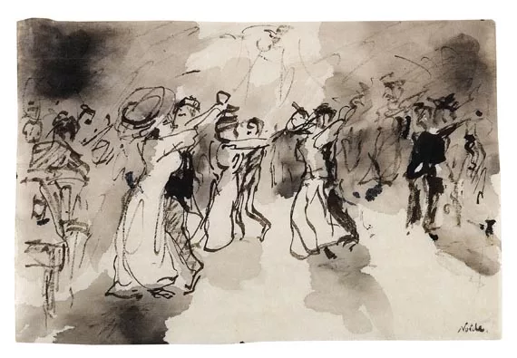 Emil Nolde — Tanzpaare in einem Ballsaal