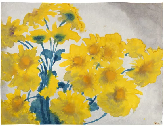 Emil Nolde — Gelbe Blüten (Rudbeckia)