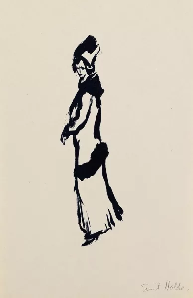 Emil Nolde — Stehende Frau (Klein)