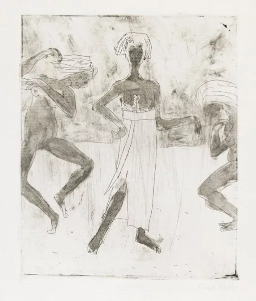 Emil Nolde — Junger Fürst und Tänzerinnen
