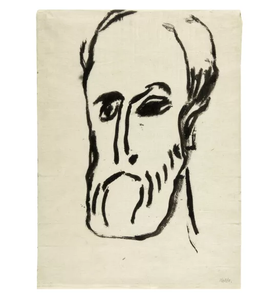 Emil Nolde — Bärtiger Männerkopf
