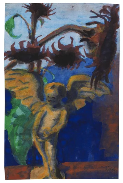 Emil Nolde — Engel vor Sonnenblumen