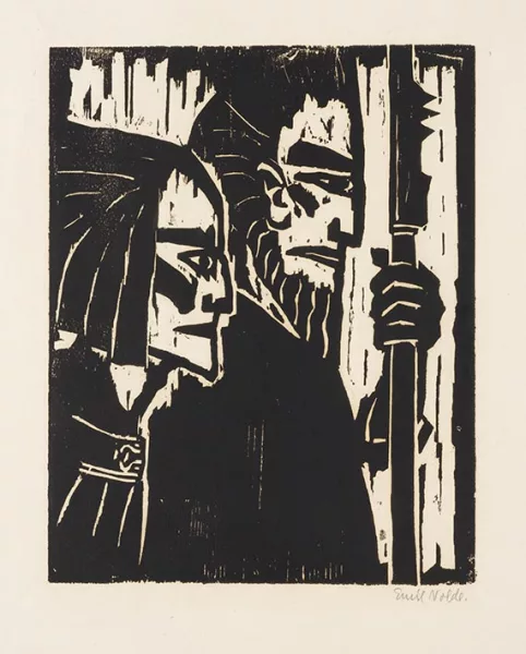 Emil Nolde — Ziehende Krieger
