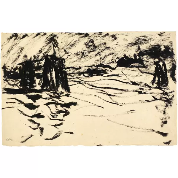 Emil Nolde — Hamburger Hafen — Galerie Kornfeld