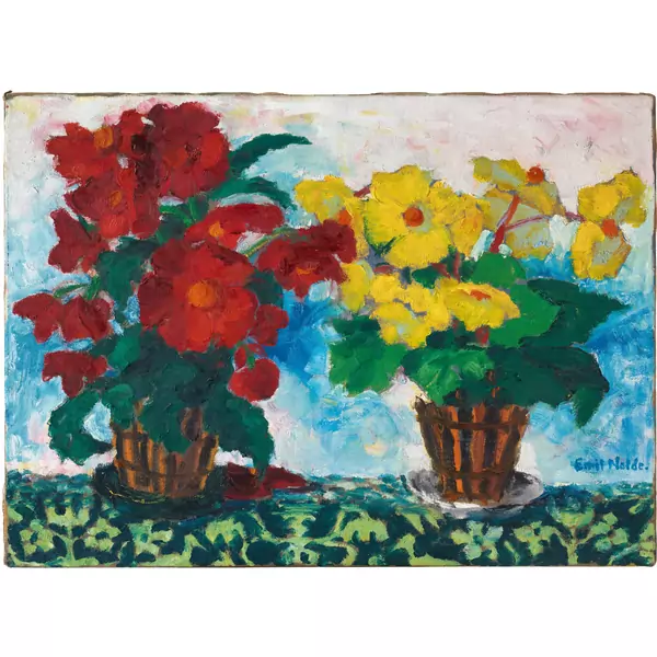 Emil Nolde — Begonien (Rot und Gelb) — Galerie Kornfeld