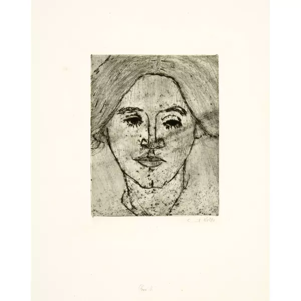 Emil Nolde — Frau N. (Frau Ada Nolde) — Galerie Kornfeld