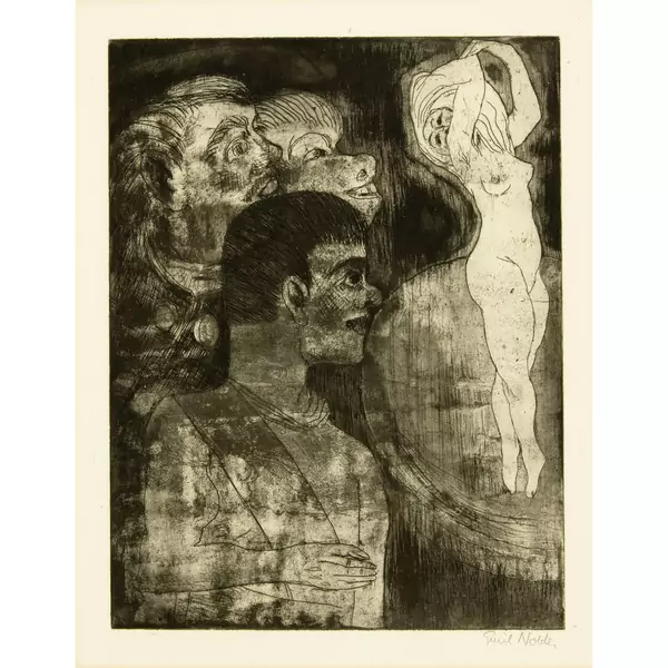 Emil Nolde — Tänzerin — Galerie Kornfeld
