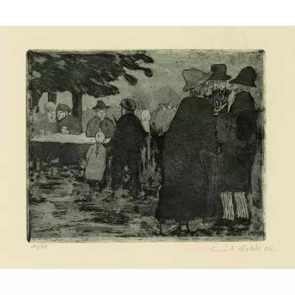 Emil Nolde — Pferdemarkt — Galerie Kornfeld