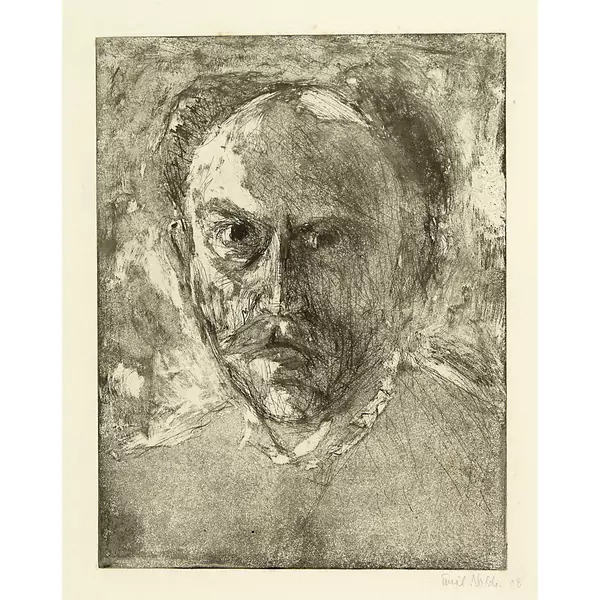 Emil Nolde — E.N. (Selbstportrait) — Galerie Kornfeld