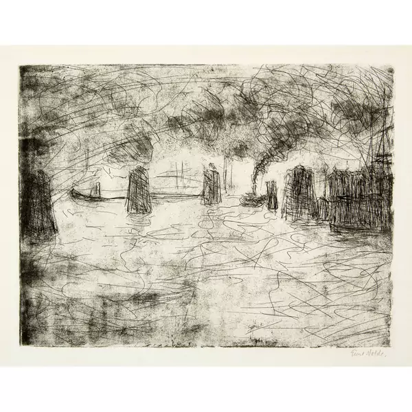 Emil Nolde — Hamburg, milde Stimmung — Galerie Kornfeld