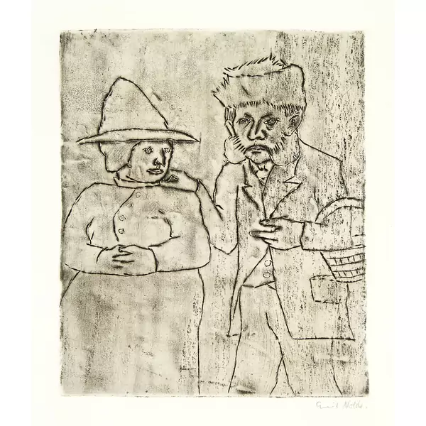Emil Nolde — Mann und Frau — Galerie Kornfeld