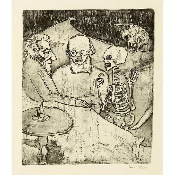 Emil Nolde — Kranker, Arzt, Tod und Teufel — Galerie Kornfeld