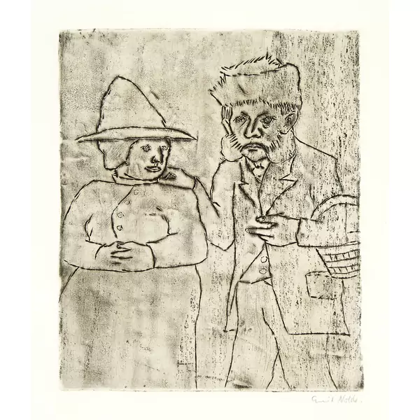 Emil Nolde — Mann und Frau — Galerie Kornfeld