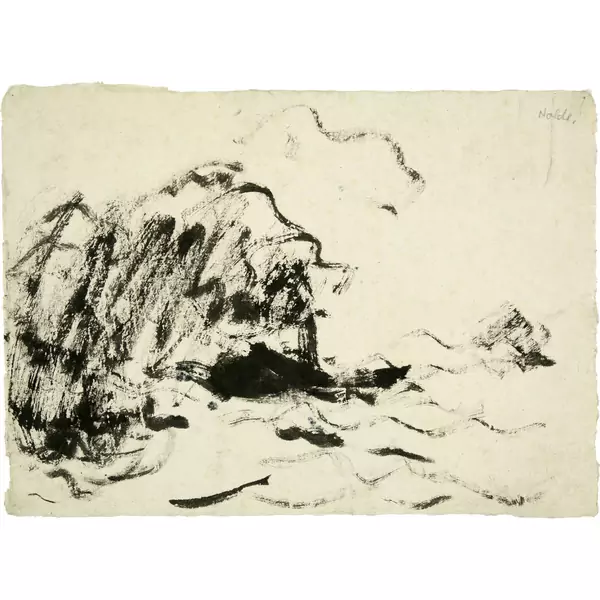Emil Nolde — Schlepper mit Rauch — Galerie Kornfeld