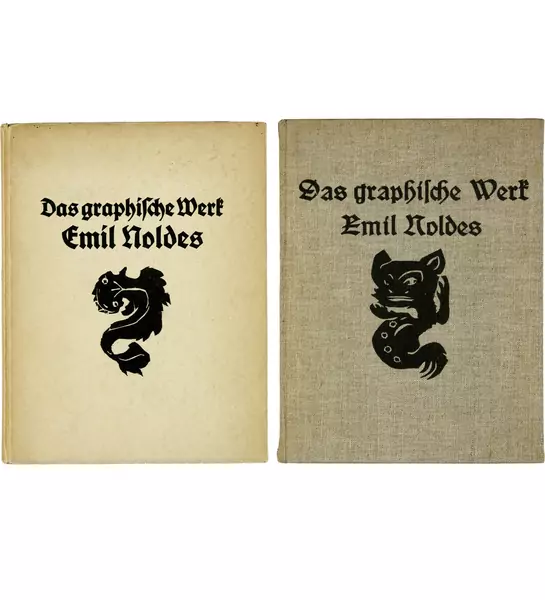 Emil Nolde — Gustav Schiefler. Das graphische Werk von Emil Nolde. Bd. I 1898 bis 1910 und Bd. II 1910 bis 1925. Berlin, Julius Bard, 1911 bzw. Berlin, Euphorion Verlag, 1927 — Galerie Kornfeld