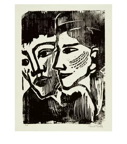 Emil Nolde — Doppelbildnis — Galerie Kornfeld