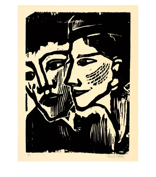 Emil Nolde — Doppelbildnis — Galerie Kornfeld