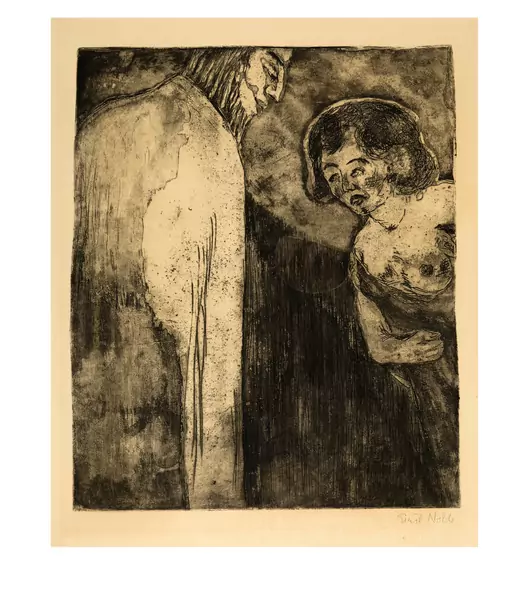 Emil Nolde — Christus und die Sünderin — Galerie Kornfeld