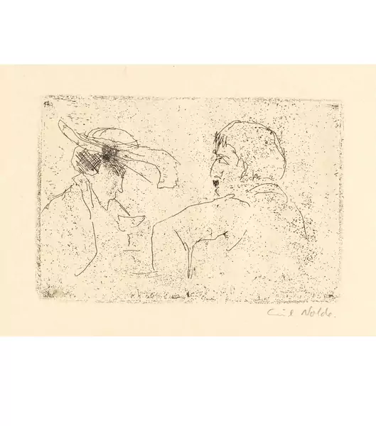 Emil Nolde — Beim Absinth — Galerie Kornfeld